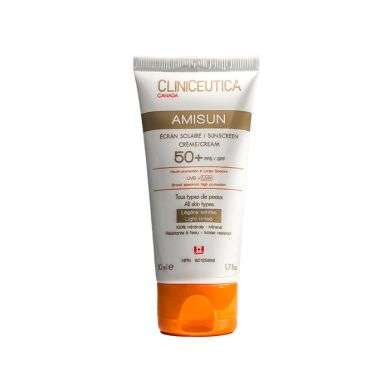 CLINICEUTICAAMISUN ECRAN SOLAIRE SPF 50 + CREME LEGERE TINTEE 50 ML