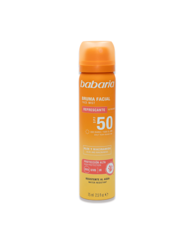 BABARIA BRUME FACIALE RAFRAICHISSANTE SPF 50 75 ML