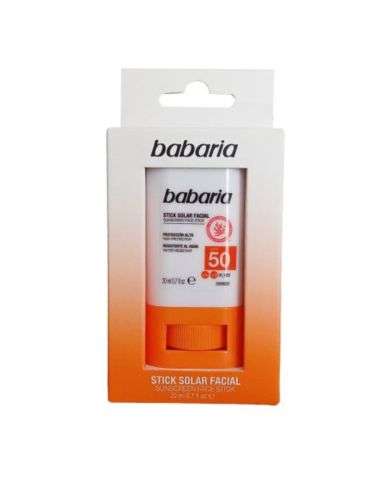 BABARIA STICK SOLAIRE VISAGE SPF50 20ML