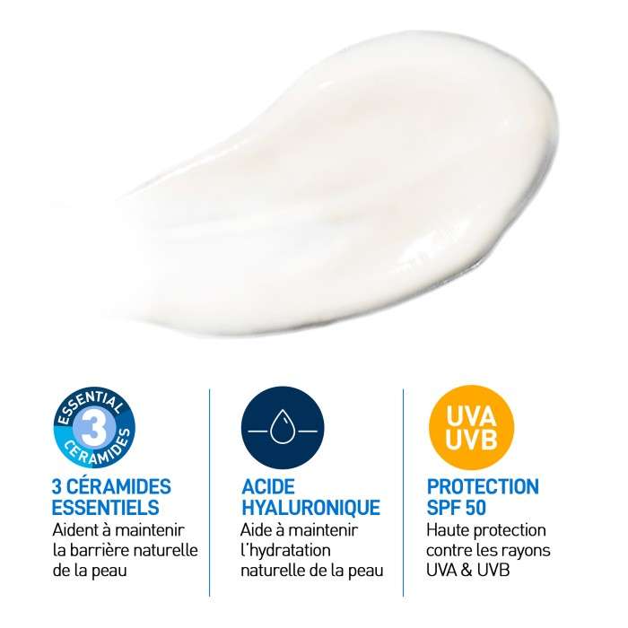 CERAVE CREME HYDRATANTE VISAGE SPF 50 52 ML 