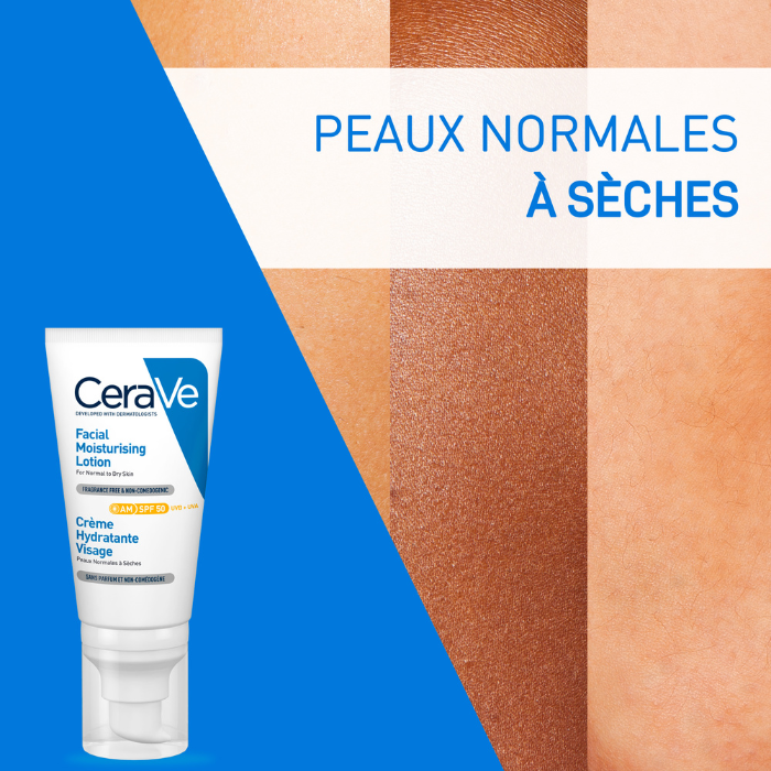 CERAVE OFFRE BLACK FRIDAY CREME HYDRATANTE VISAGE SPF 50 52 ML + 4 FORMATS VOYAGE OFFERTS