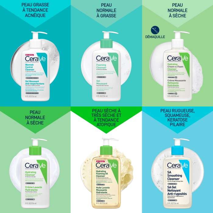 CERAVE GEL MOUSSANT ANTI IMPERFECTIONS 236 ML+ GEL BLEMISH 3ML OFFERT