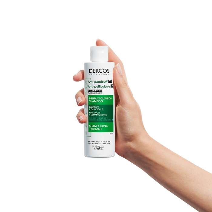 VICHY DERCOS SHAMPOING ANTI PELLICULAIRE CHEVEUX NORMAUX A GRAS 200 ML
