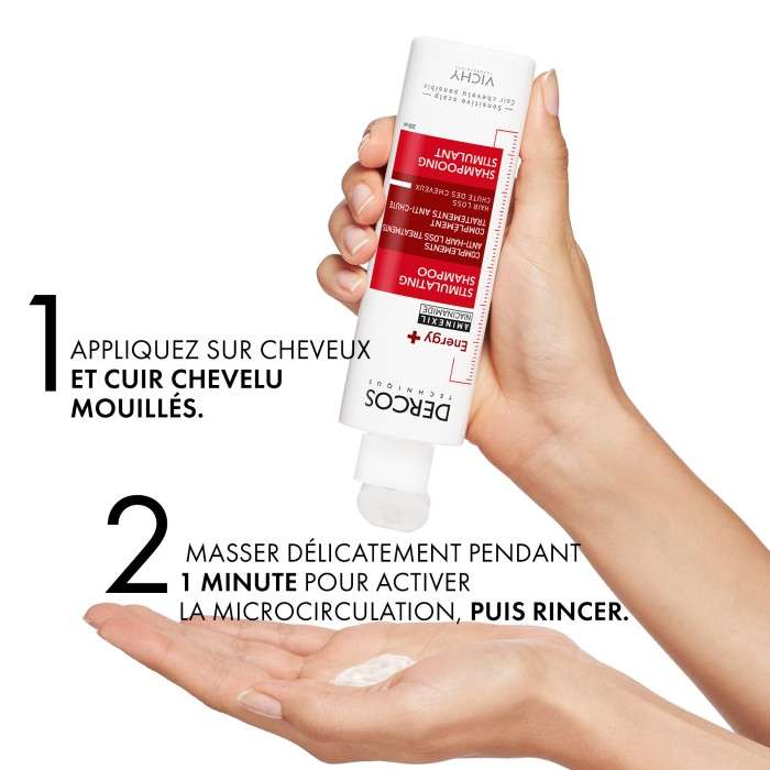 VICHY DERCOS TECHNIQUE ENERGY + SHAMPOING STIMULANT ANTI CHUTE 200 ML
