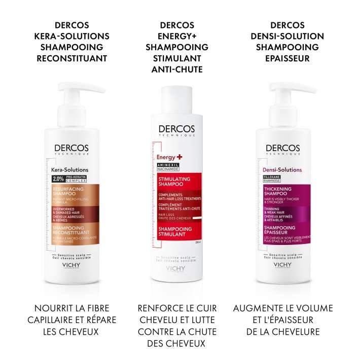 VICHY DERCOS TECHNIQUE ENERGY + SHAMPOING STIMULANT ANTI CHUTE 200 ML