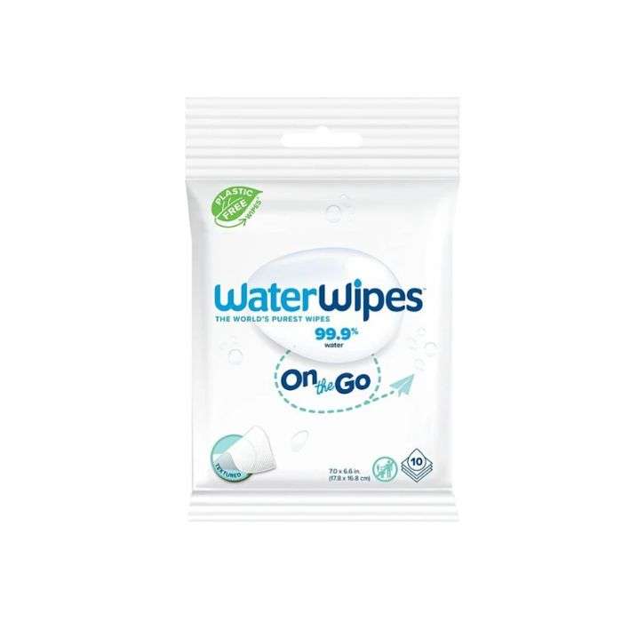 WATERWIPES LINGETTES ON THE GO PACK DE 10