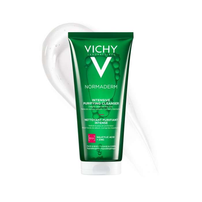 VICHY NORMADERM GEL PURIFIANT INTENSE PEAU GRASSE ET ACNEIQUE 200 ML