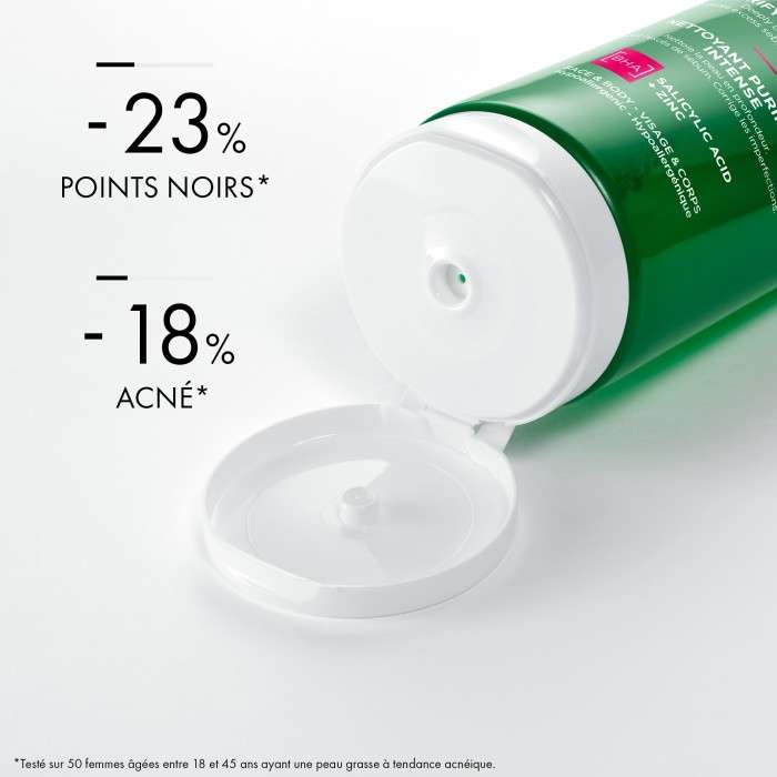 VICHY NORMADERM GEL PURIFIANT INTENSE PEAU GRASSE ET ACNEIQUE 200 ML