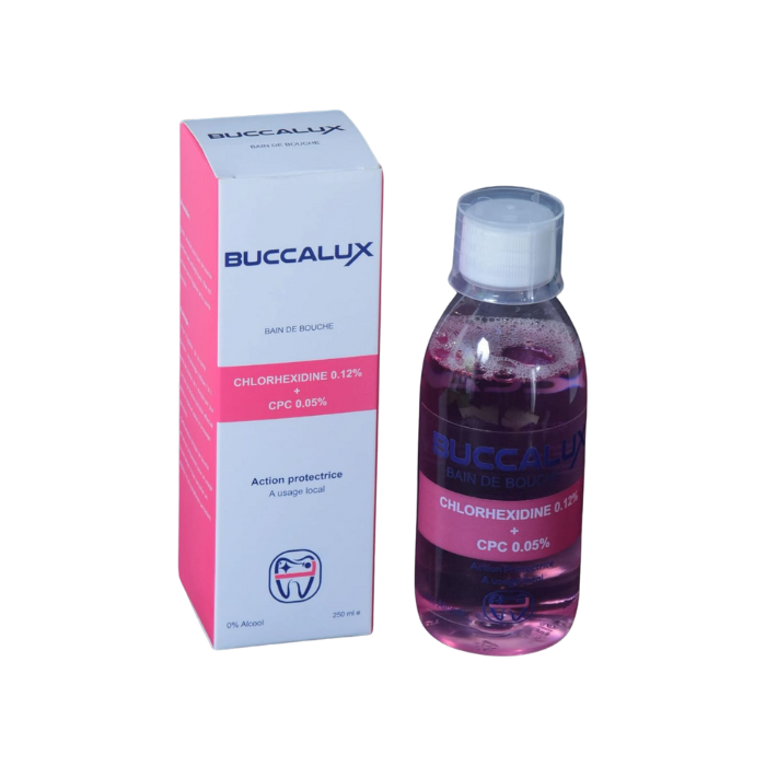 BUCCALUX BAIN DE BOUCHE CHLORHEXIDINE 0.12 + CPC 0.05 250 ML