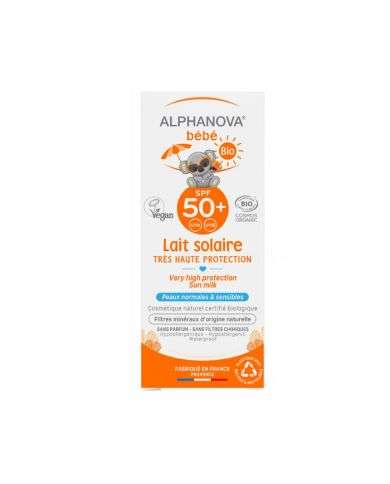 ALPHANOVA BEBE LAIT SOLAIRE SPF50+ 