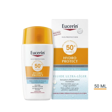 EUCERIN HYDRO PROTECT FLUIDE ULTRA LEGERSPF 50+ TOUS TYPES DE PEAUX