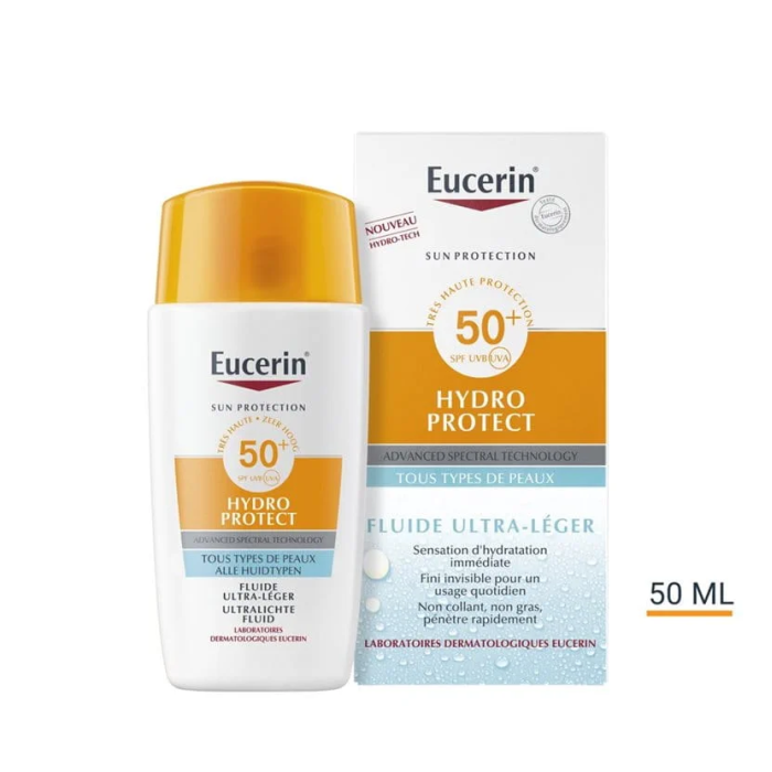 EUCERIN HYDRO PROTECT FLUIDE ULTRA LEGERSPF 50+ TOUS TYPES DE PEAUX