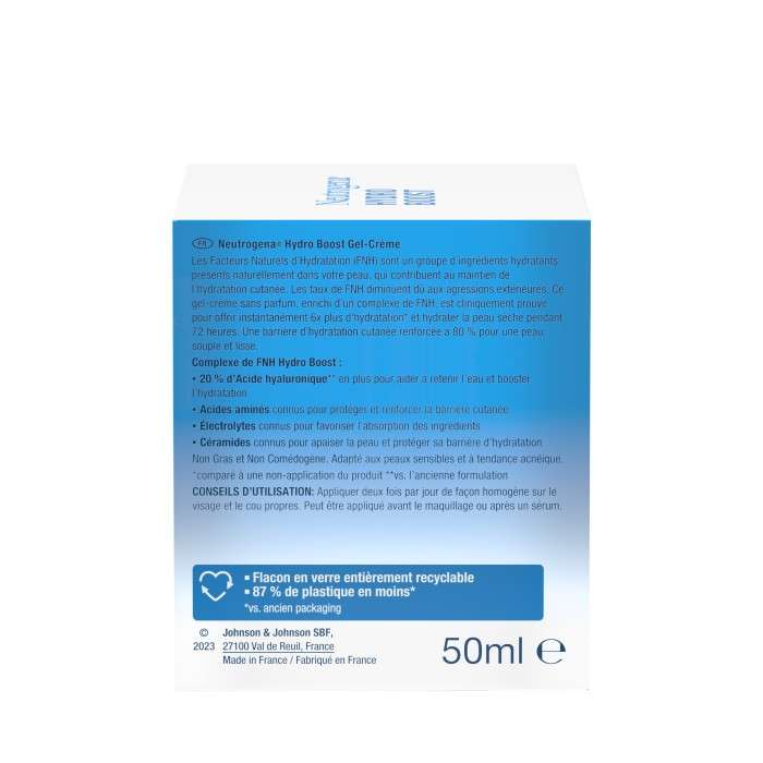 NEUTROGENA HYDRO BOODT GEL CREME PEAU SECHE 50ML