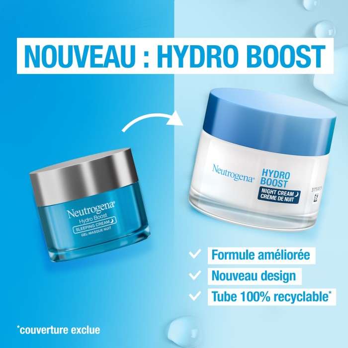 NEUTROGENA HYDRO BOOST CREME DE NUIT TOUS TYPES DE PEAUX 50ML
