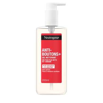 NEUTROGENA ANTI BOUTONS+ GEL NETTOYANT 200ML