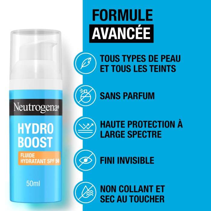 NEUTROGENA HYDRO BOOST FLUIDE HYDRATANT SPF50 50ML