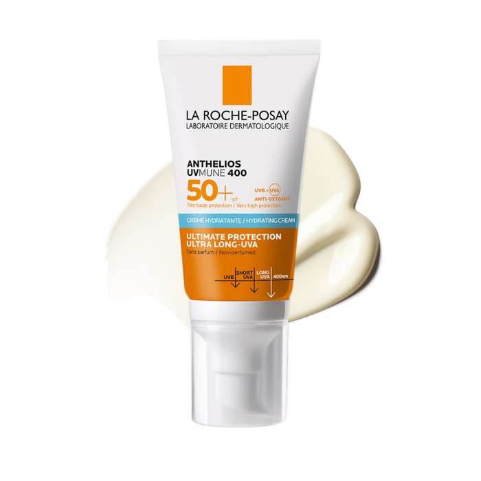 LA ROCHE POSAY OFFRE ANTHELIOS UVMUNE 400 CREME HYDRATANTE SPF 50+ INVISIBLE 50 ML + EAU THERMALE 50ML OFFERT