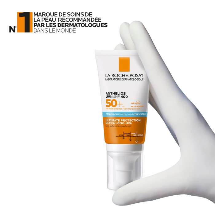 LA ROCHE POSAY OFFRE ANTHELIOS UVMUNE 400 CREME HYDRATANTE SPF 50+ INVISIBLE 50 ML + EAU THERMALE 50ML OFFERT