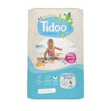 TIDOO CULOTTES DE BAIN TAILLE 4 8-15 KG PACK DE 12
