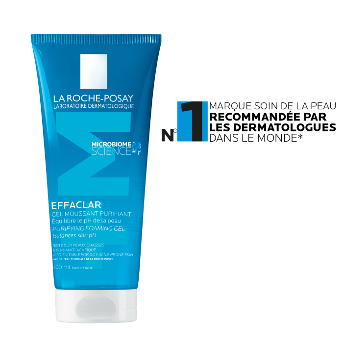 LA ROCHE POSAY EFFACLAR GEL MOUSSANT PURIFIANT EQUILIBRE LE PH DE LA PEAU 200ML