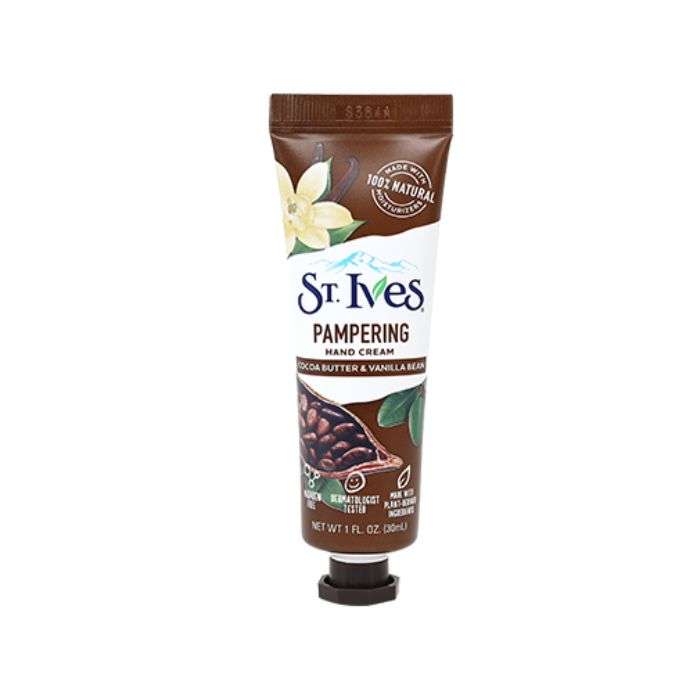 ST IVES CREME MAINS PAMPERING BEURRE DE CACAO ET GOUSSE DE VANILLE 30ML
