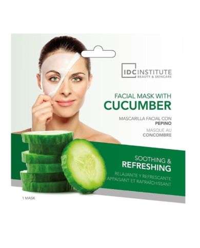 IDC INSTITUTE MASQUE TISSU HYDRATANT VISAGE A LA CONCOMBRE 1 UNITE REF 5865