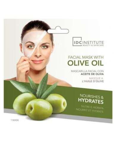 IDC INSTITUTE MASQUE TISSU NOURRISSANT VISAGE HUILE OLIVE 1 UNITE REF 3093