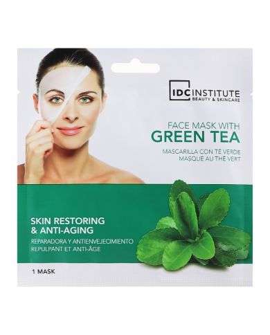 IDC INSTITUTE MASQUE TISSU REPULPANT VISAGE AU THE VERT 1 UNITE REF 5841