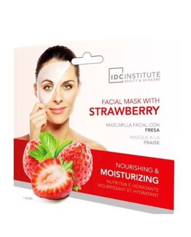 IDC INSTITUTE MASQUE TISSU NOURRISSANT VISAGE A LA FRAISE 1 UNITE REF 5926