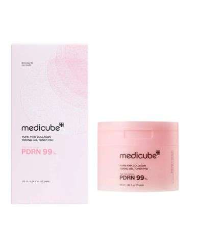 MEDICUBE PDRN PINK COLLAGEN TONING GEL TONER PAD 120ML 70PADS
