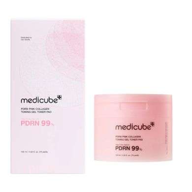 MEDICUBE PDRN PINK COLLAGEN TONING GEL TONER PAD 120ML 70PADS