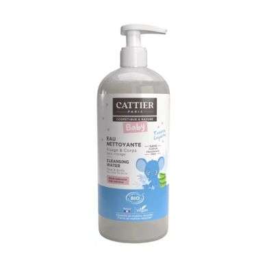 CATTIER BEBE EAU NETTOYANTE MICELLAIRE HYPOALLERGENIQUE BIO 500ML