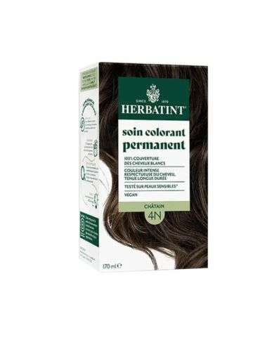HERBATINT SOIN COLORANT PERMANENT 4N CHATAIN 170 ML