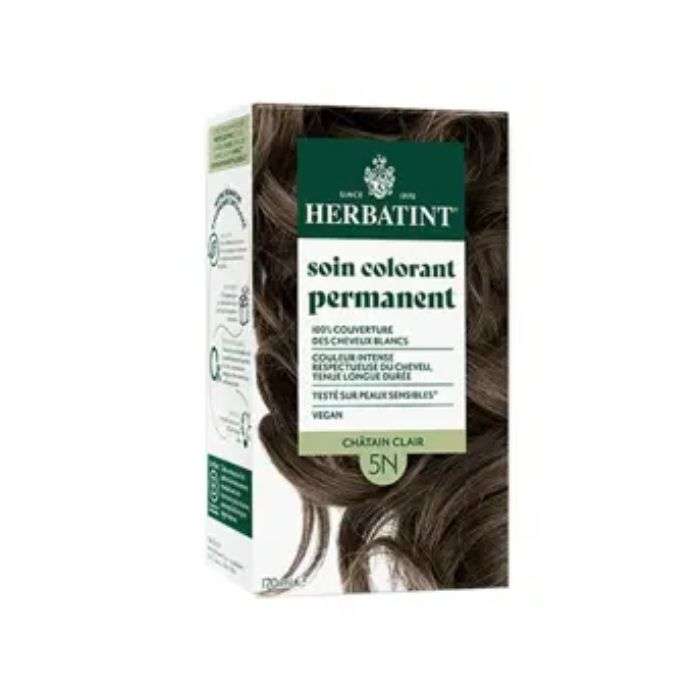 HERBATINT SOIN COLORANT PERMANENT 5N CHATAIN CLAIR 150 ML