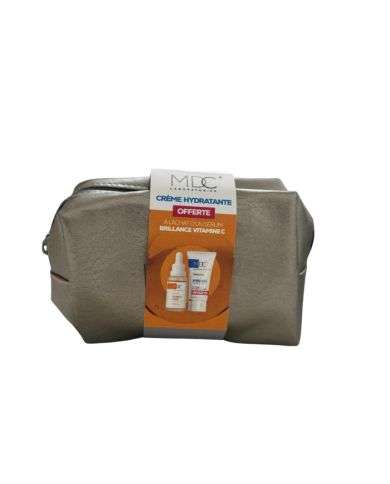 MDC BRILLANCE OFFRE SERUM VITAMINE C+ 30ML+ CREME HYDRATANTE 30ML + TROUSSE OFFERTES 