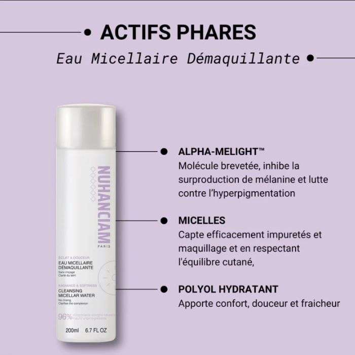 NUHANCIAM EAU MICELLAIRE DEMAQUILLANTE 200 ML