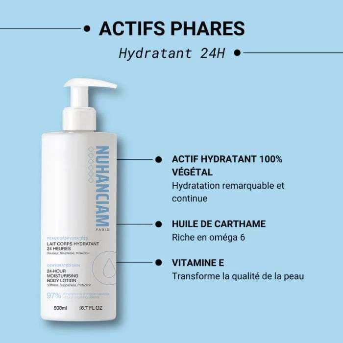 NUHANCIAM LAIT CORPS HYDRATANT 24 HEURES 500ML