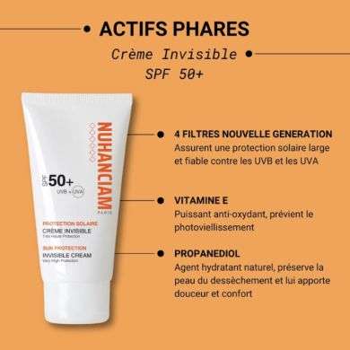 NUHANCIAM CREME SOLAIRE INVISIBLE SPF 50+ 50ML