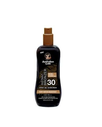 AUSTRALIAN GOLD INSTANT BRONZER SPRAY GEL SPF30 ECRAN SOLAIRE 100ML