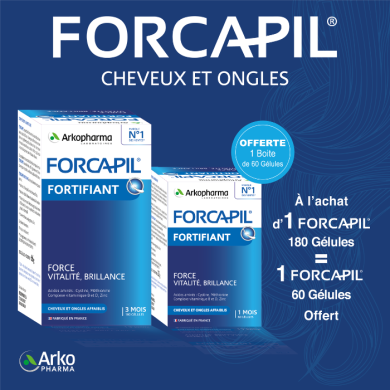 FORCAPIL FORTIFIANT PACK GELULES 1 ACHETE 1 OFFERT