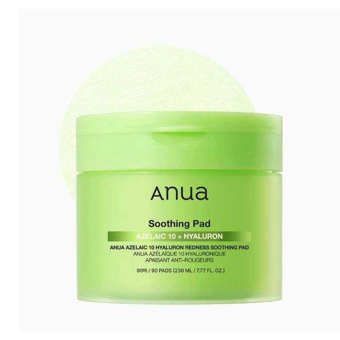 ANUA SOOTHING PAD AZELAIC 10+ HYALURON 90 PADS