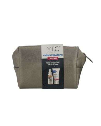MDC OFFRE TONE CORRECTOR SERUM ECLAIRCISSANT 30 ML+MDC HYDRA MAX 30ML + TROUSSE OFFERTS 
