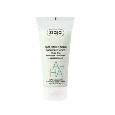 ZIAJA AHA+ MASQUE + GOMMAGE AUX ACIDES DE FRUITS 1% AHA 55ML