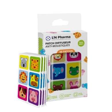 L2N PHARMA PATCH DIFFUSEUR ANTI MOUSTIQUES 36 PATCHS