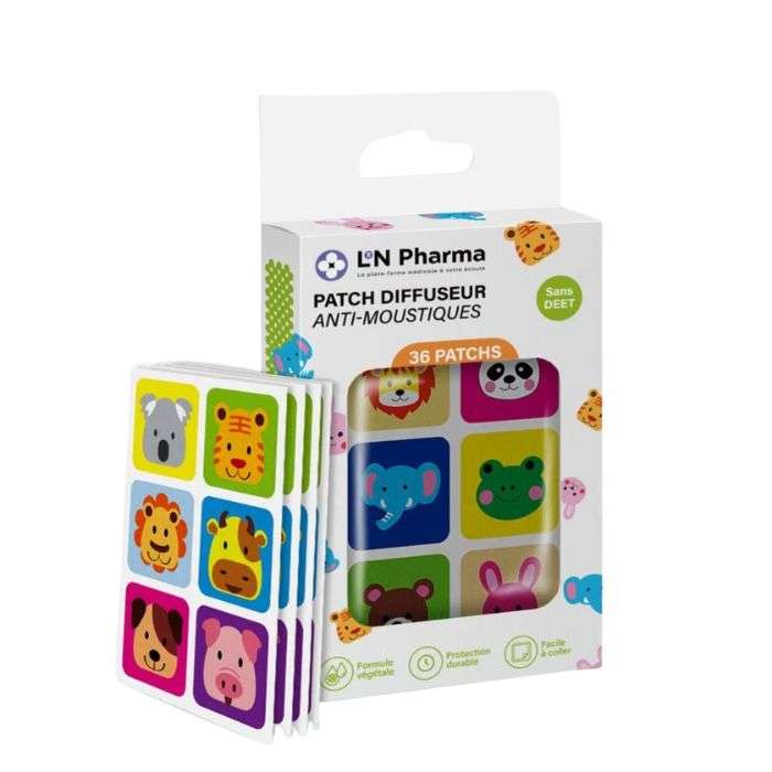 L2N PHARMA PATCH DIFFUSEUR ANTI MOUSTIQUES 36 PATCHS
