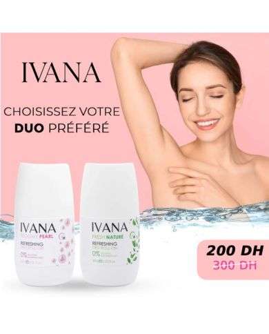 IVANA DUO DEO ROLL ON FRESH NATURE + BLOOMY PEARL