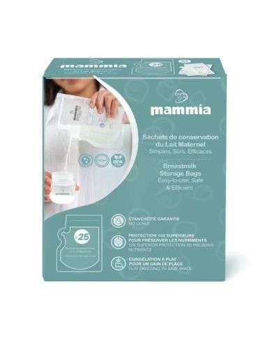 MAMMIA SACHETS DE CONSERVATION DU LAIT MATERNEL PACK DE 50