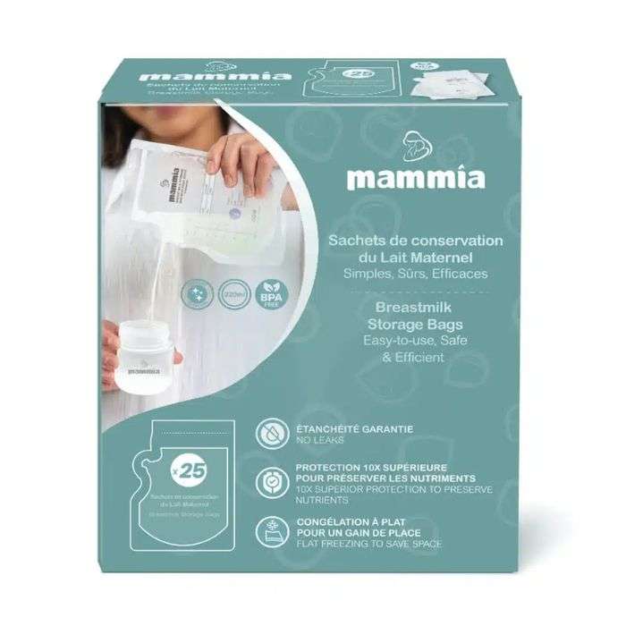 MAMMIA SACHETS DE CONSERVATION DU LAIT MATERNEL PACK DE 50