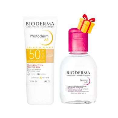 BIODERMA OFFRE PHOTODERM AR SPF 50+30 ML + EAU MICELLAIRE 100ML OFFERT 