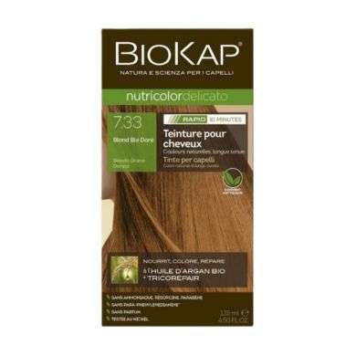 BIOKAP NUTRICOLOR DELICATO RAPID 7.33 BLOND BLE DORE 135ML